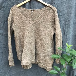 SOLD Over-Sized Free People Green Slouchy Sweater